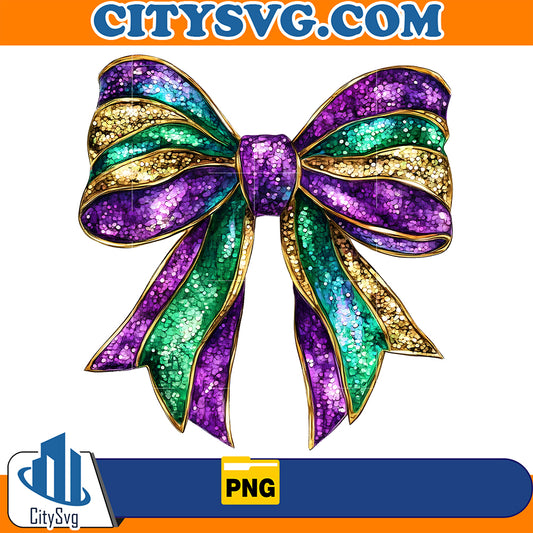 MardiGrasBowSublimationPng