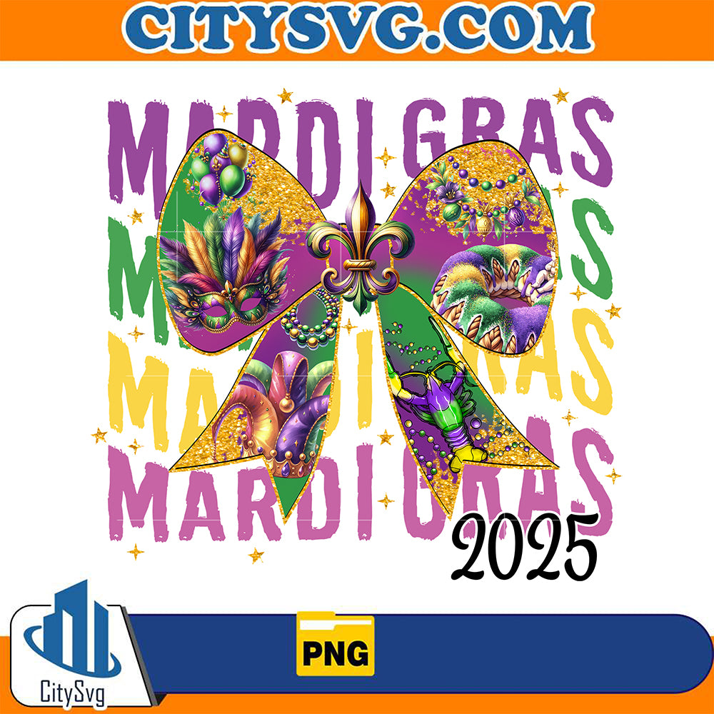 Mardi Gras Coquette 2025 Png CITYSVG