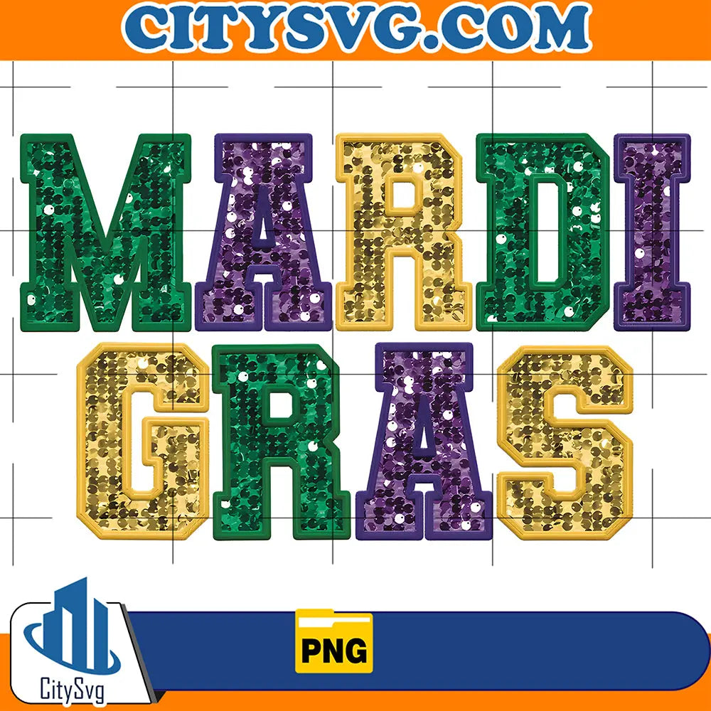 MardiGrasSequinPng