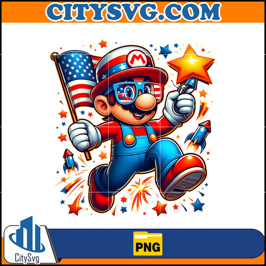 Mario4ThOfJulyPng