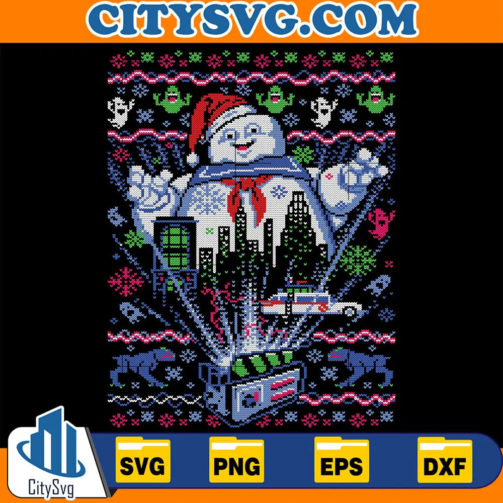MarshmallowManUglyChristmasSvg