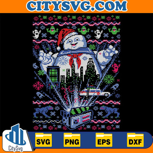 MarshmallowManUglyChristmasSvg