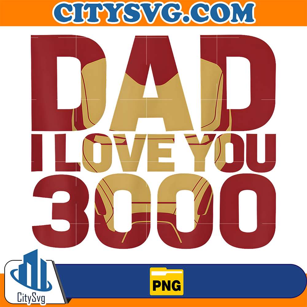 Marvel-Iron-Man-Dad-I-Love-You-3000-Png
