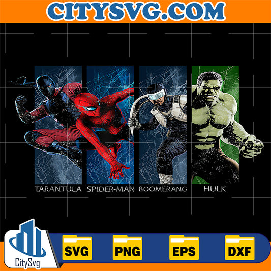 Marvel-Studios-Spider-Man-Brand-New-Day-Heroes-And-Villains-Svg