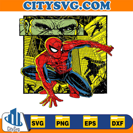 Marvel Studios Spider Man Brand New Day Hulk Eyes Comic Art Svg CitySvg
