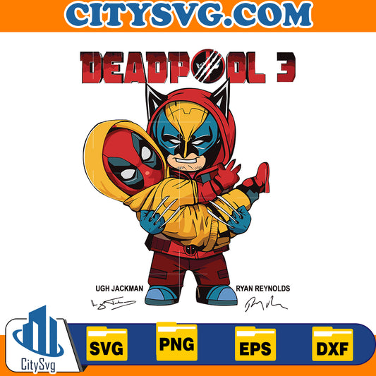 Marvel Deadpool Wolverine Besties svg