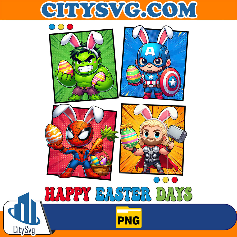 MarvelSuperheroHappyEasterDayPng