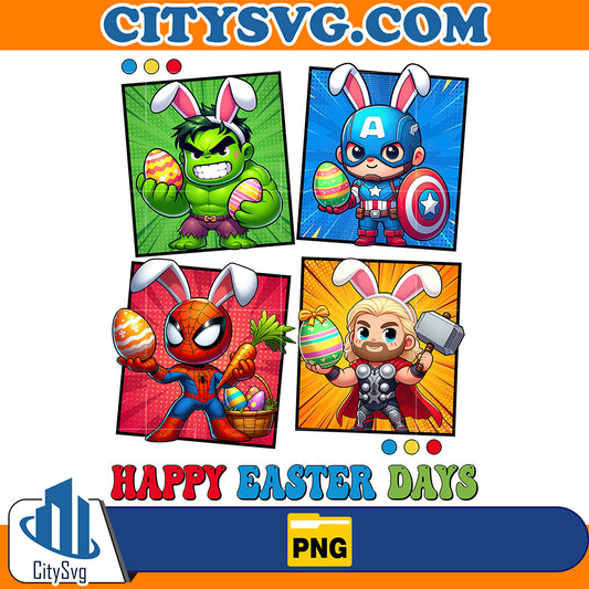 MarvelSuperheroHappyEasterDayPng