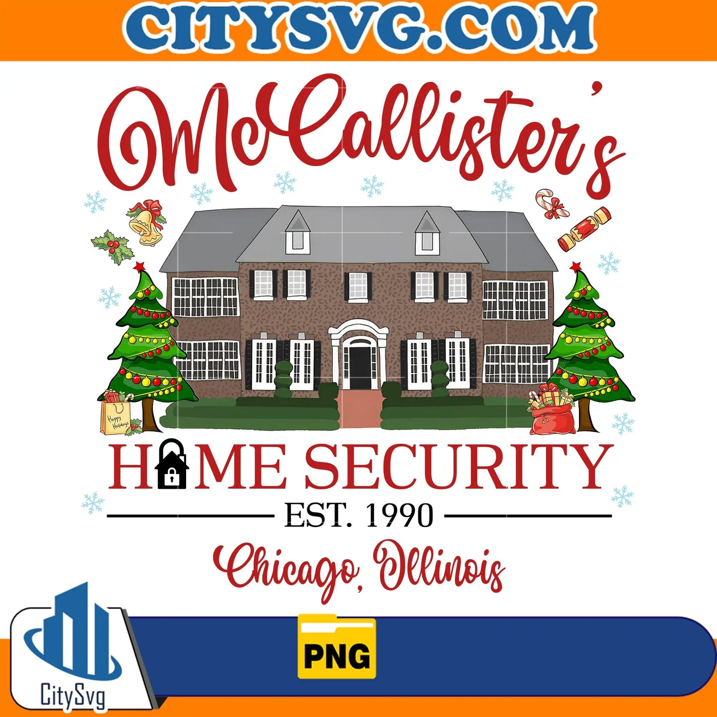 McCallistersHomeSecurityHomeAloneMovieChristmasPng