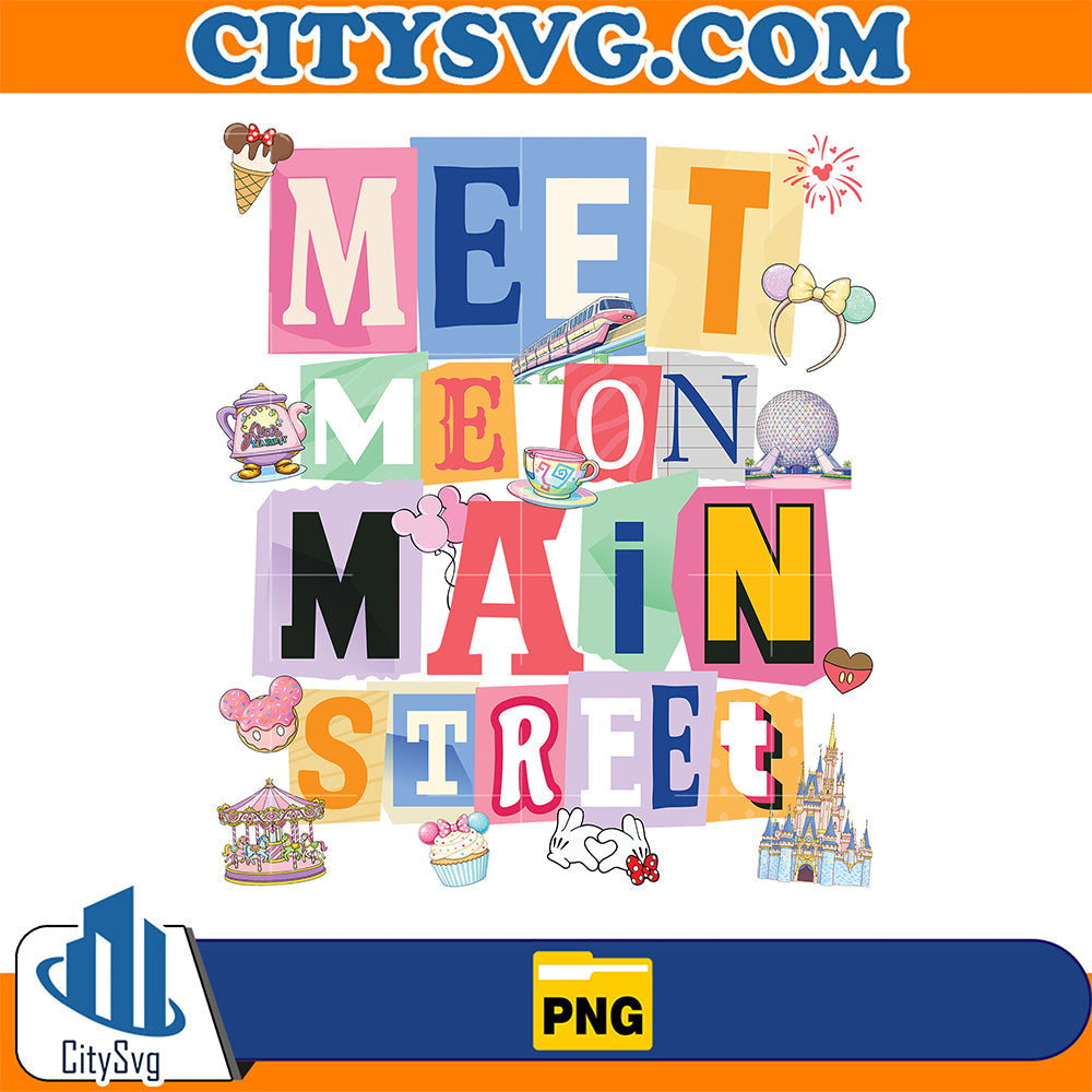 Meet-Me-On-Main-Street-Disneyworld-Style-Text-College-Png