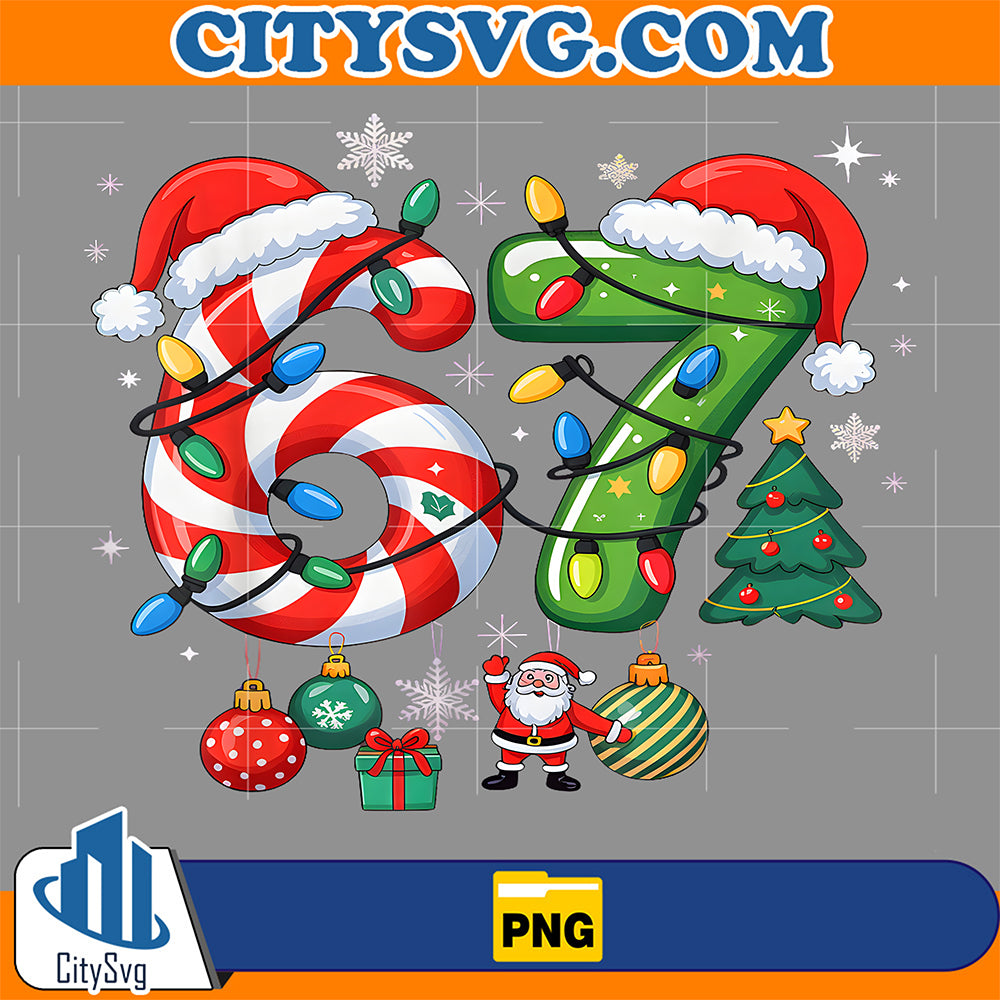 Meme-67-Christmas-Six-Seven-Png