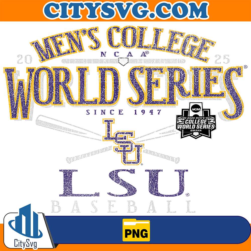 Men-s-College-Ncaa-World-Series-Since-1947-LSU-Baseball-Png