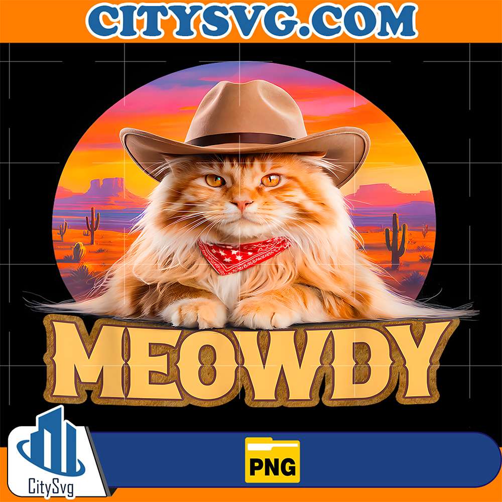 Meowdy-Sunny-Western-Country-Cowboy-Fluffy-Cat-Png