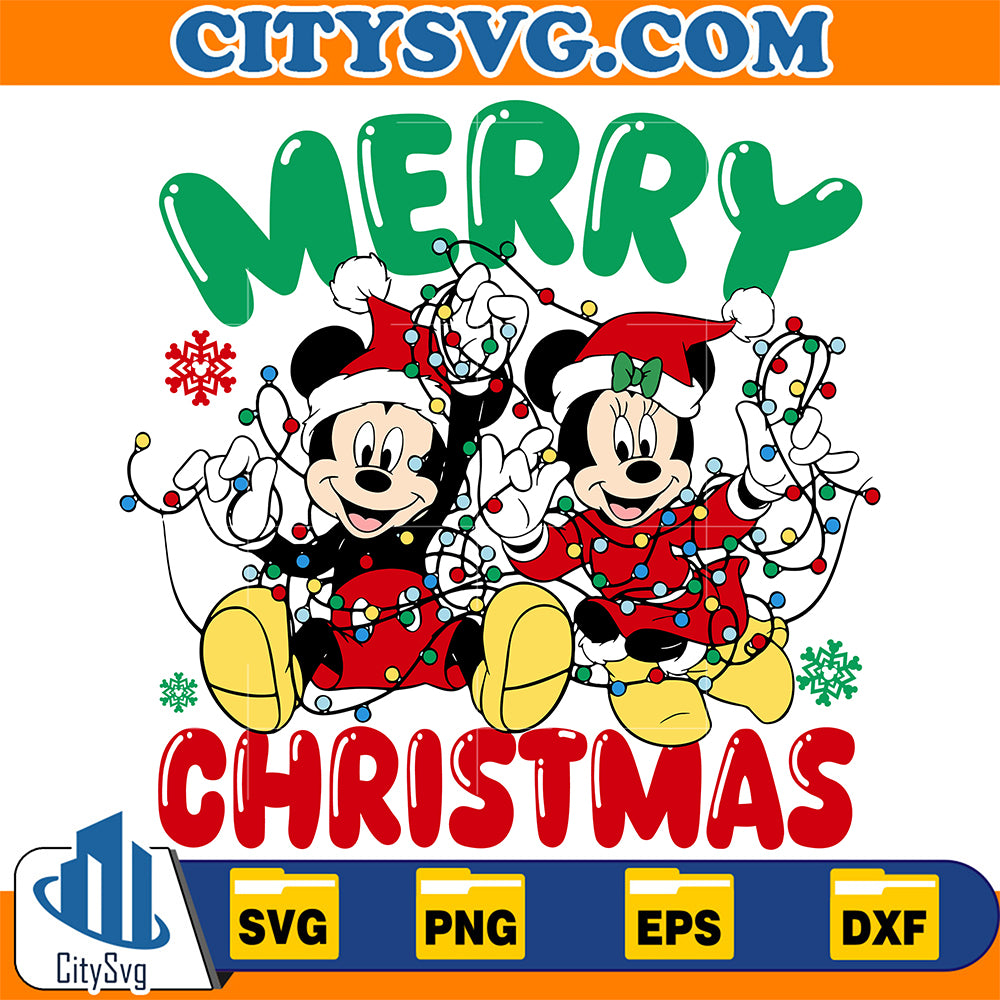 Merry-Christmas-Mickey-And-Minnie-Svg