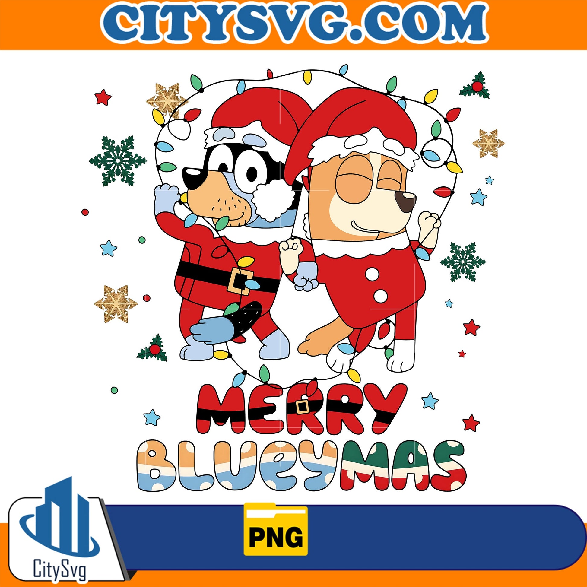 Merry Blueymas Png CitySvg