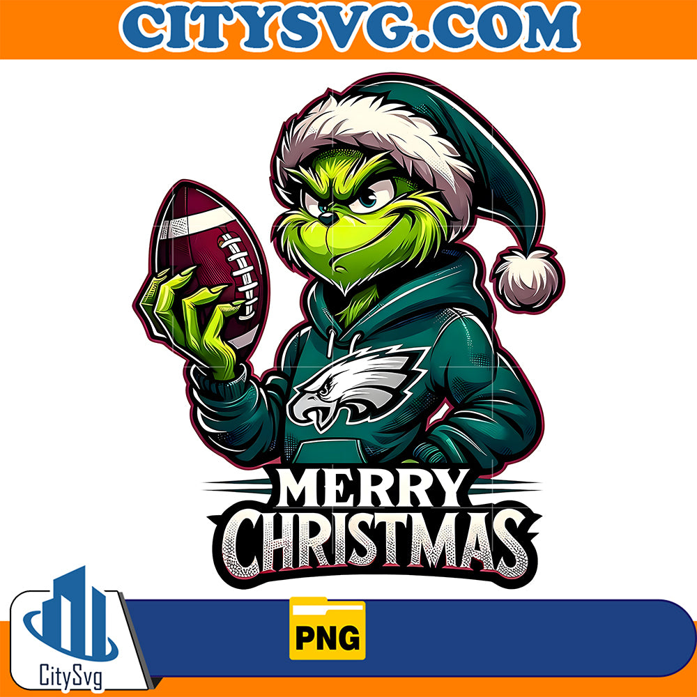 MerryChristmasGrinchPhiladelphiaEaglesPng