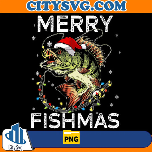 MerryFishmasLightChristmasPng