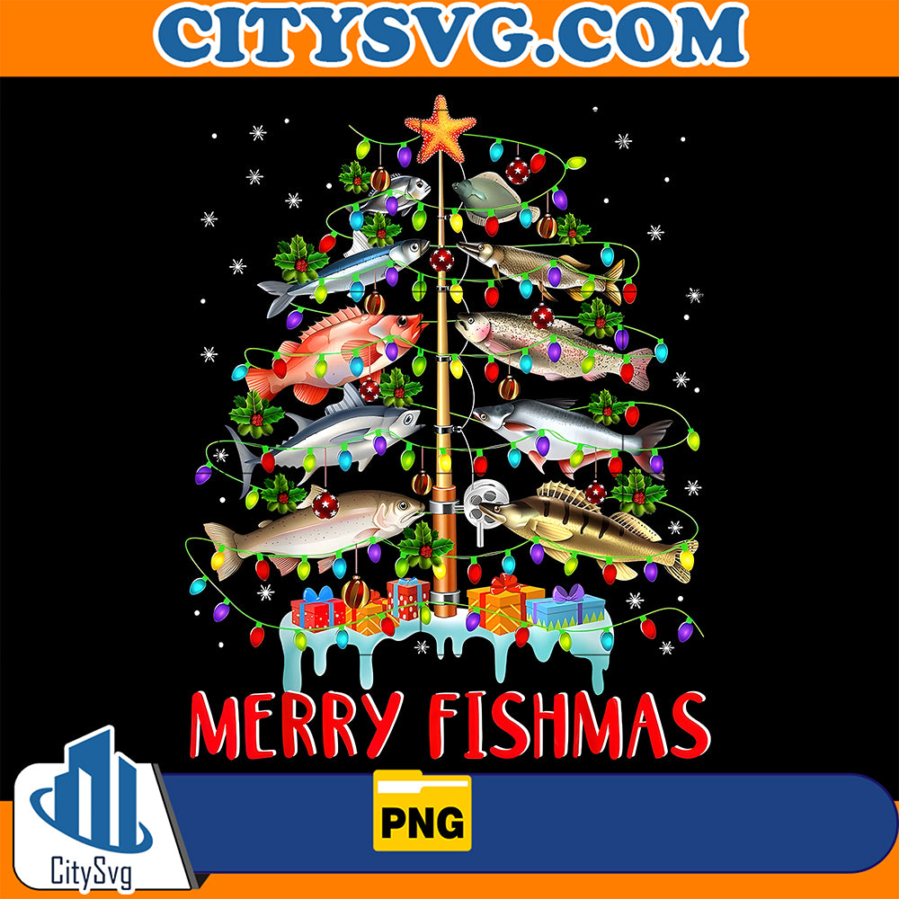 MerryFishmasTreeChristmasPng