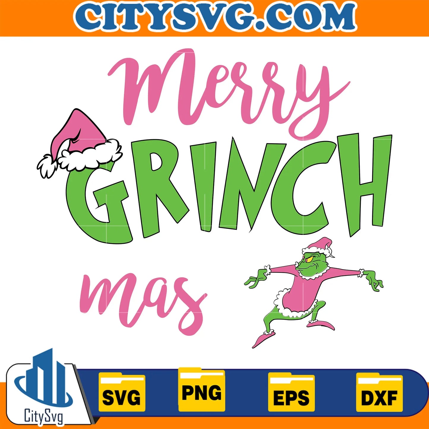 MerryGrinchMasChristmasSvg