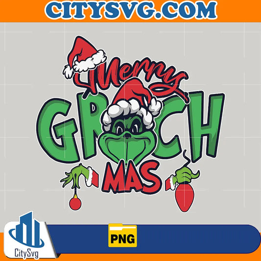 MerryGrinchmas2024FunnyChristmasFamilyPng