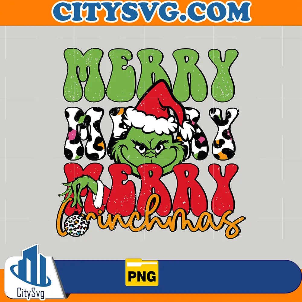 MerryGrinchmasFunnyChristmasSantaHatPng