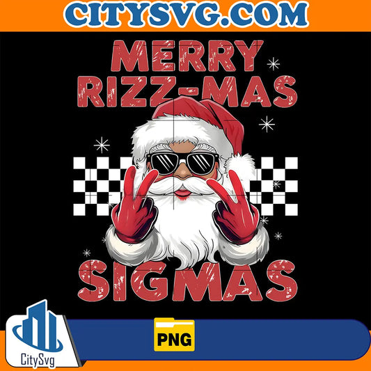 MerryRizzMasSigmasSantaChristmasPng
