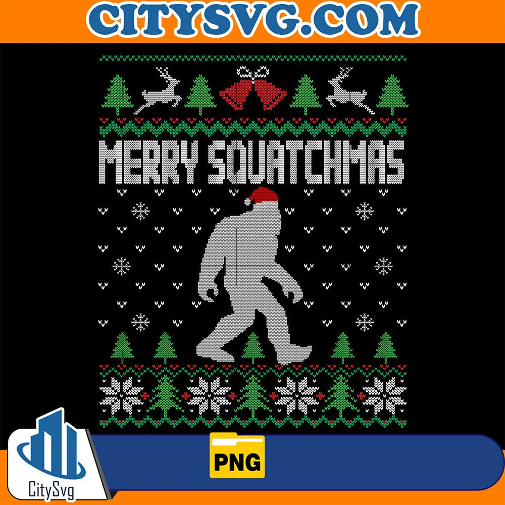 MerrySquatchmasChristmasPng