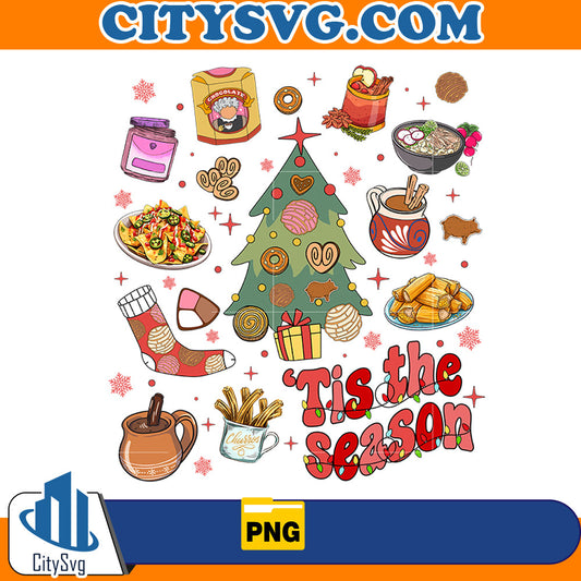 Mexican Christmas Tis the Season Png CitySvg