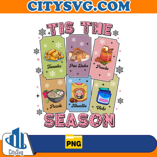 Mexican Christmas Tis the Season Png CitySvg