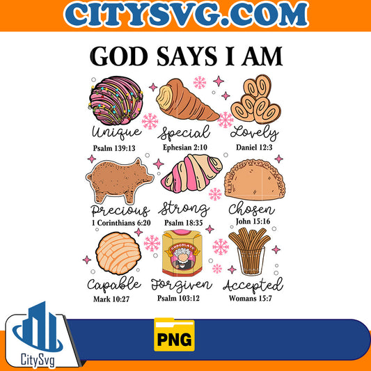 Mexican Christmas God Says I am Png CitySvg