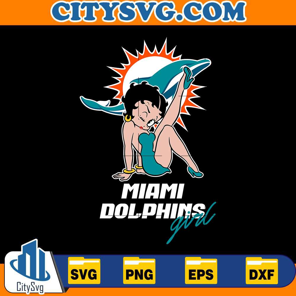Miami-Dolphins-Betty-Boop-Svg