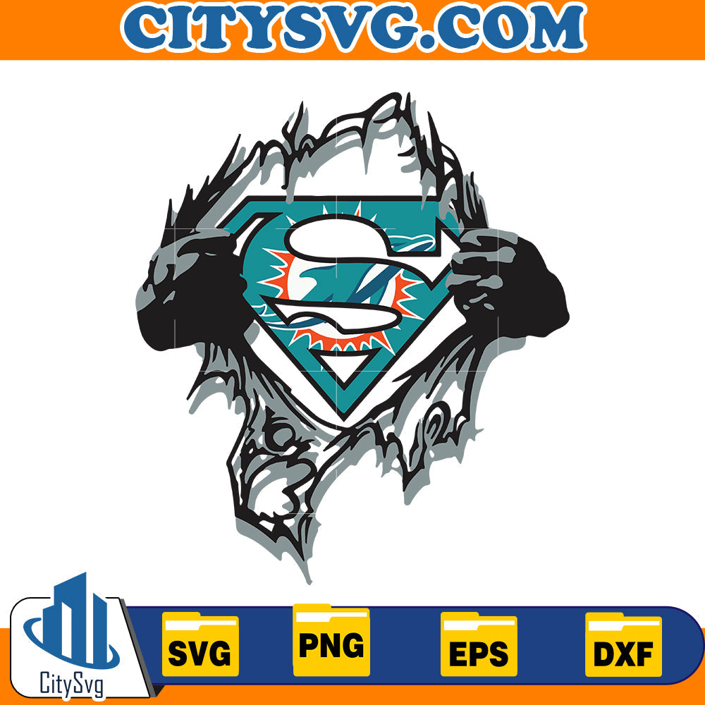 Super Miami Dolphins Svg