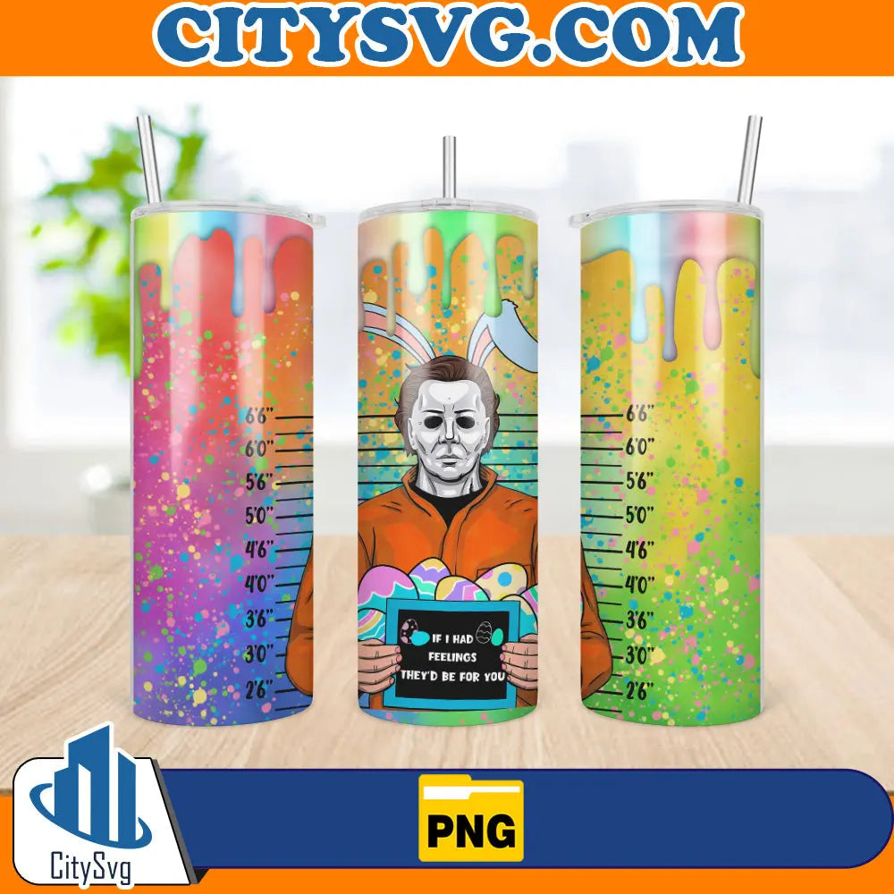 MichaelMyersEasterTumbler20OzDesignPng