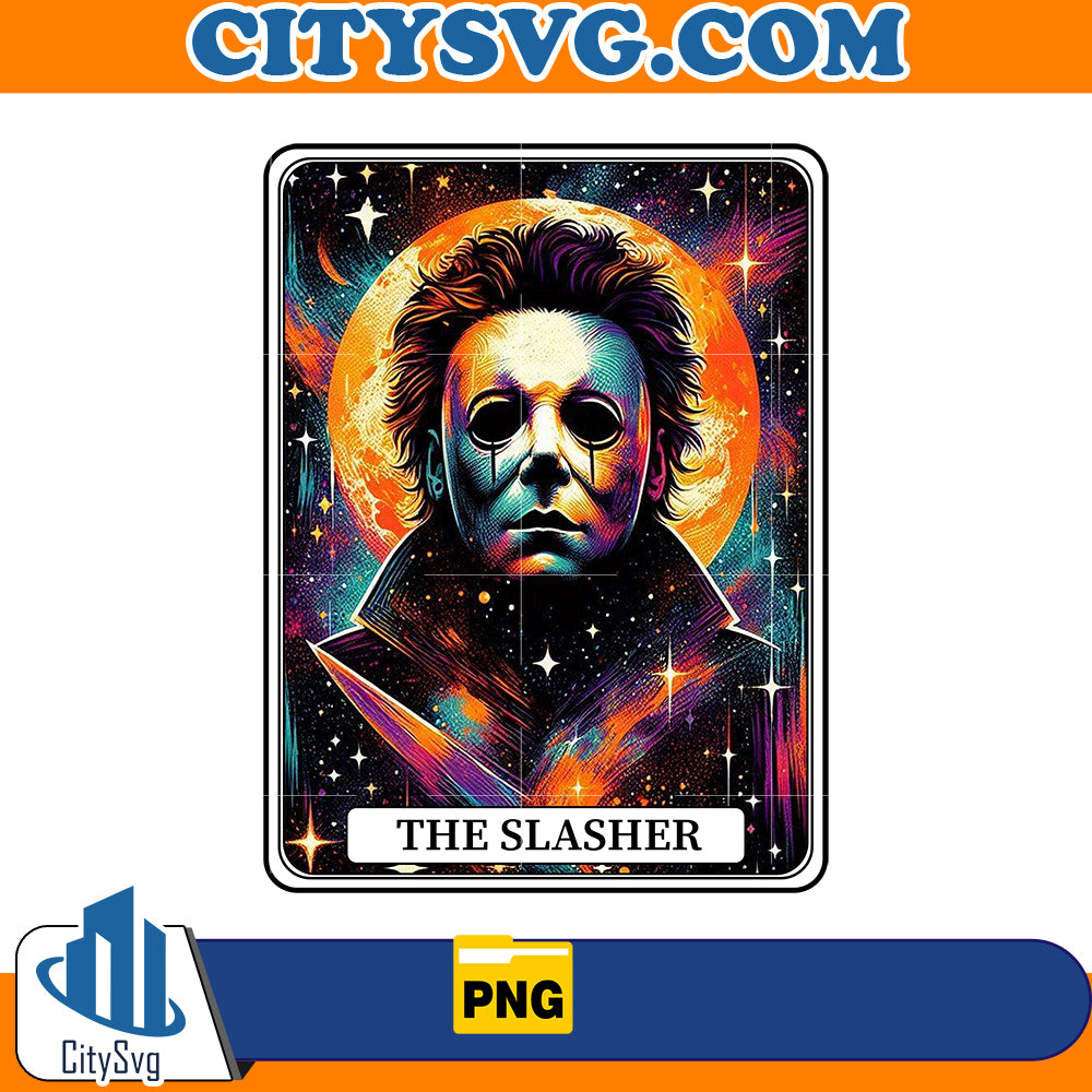 Horror tarot card Michael Myers The Slasher Png