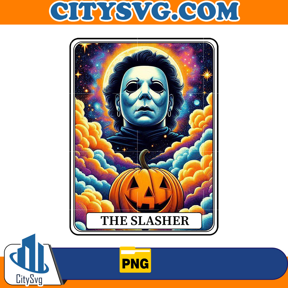 Horror tarot card Michael Myers The Slasher Png