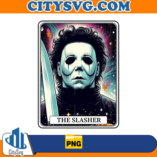 Horror tarot card Michael Myers The Slasher Png