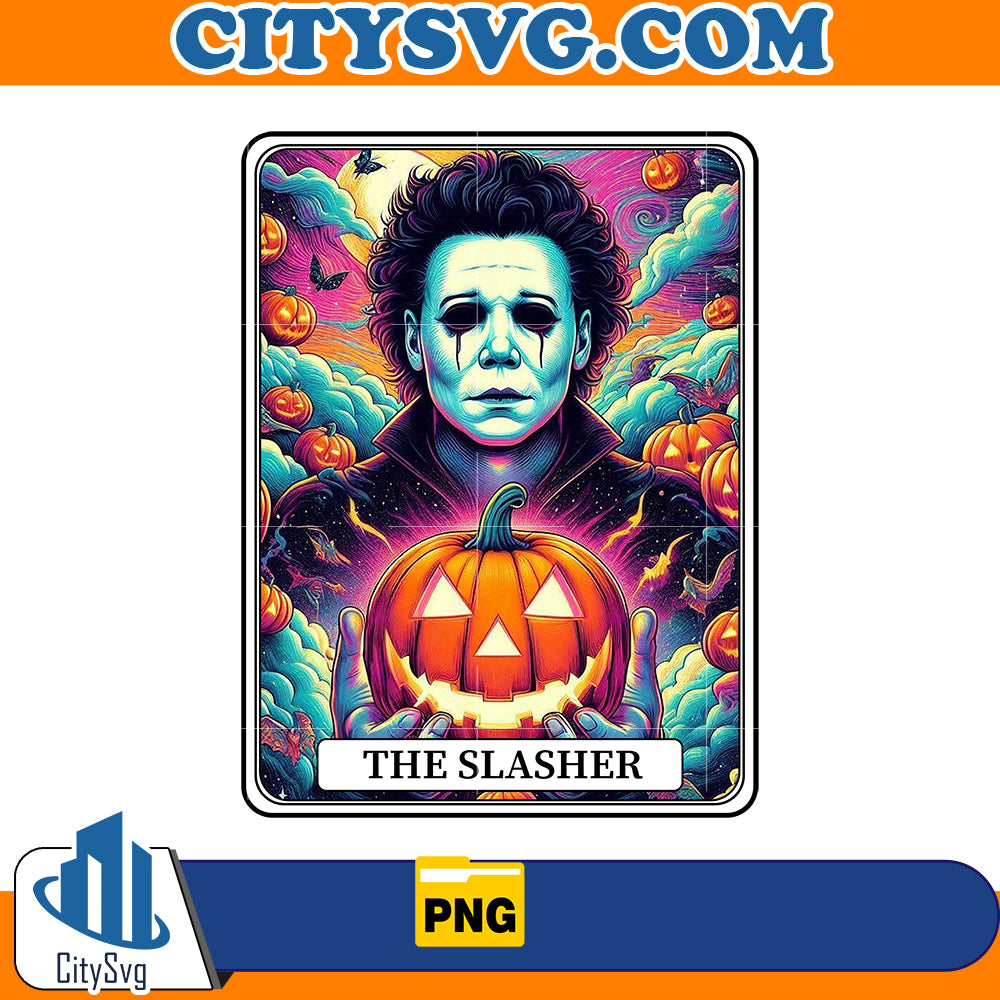 Horror tarot card Michael Myers The Slasher Png