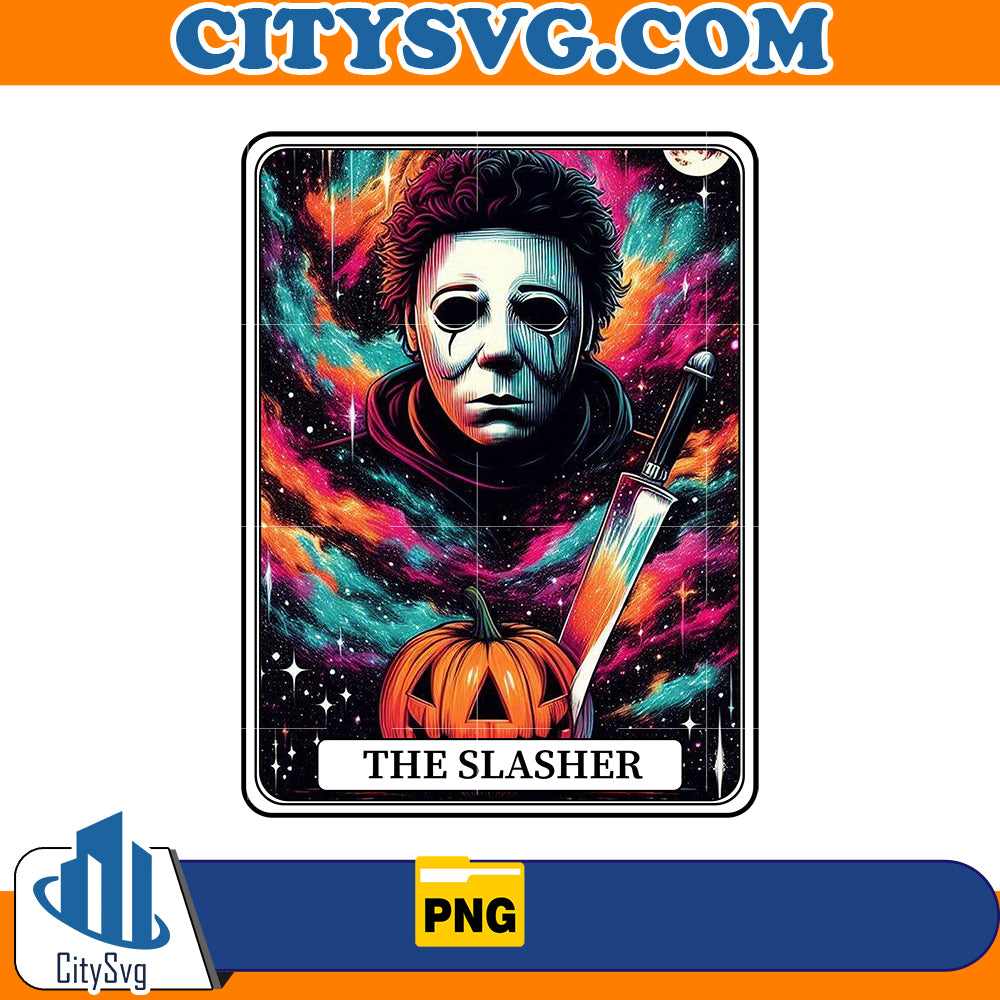 Horror tarot card Michael Myers The Slasher Png