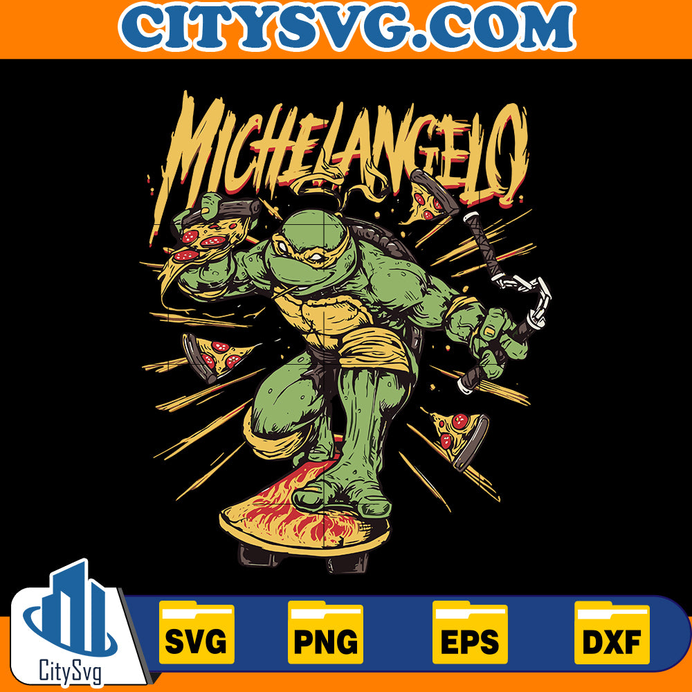 Michelangelo ninja turtle  svg