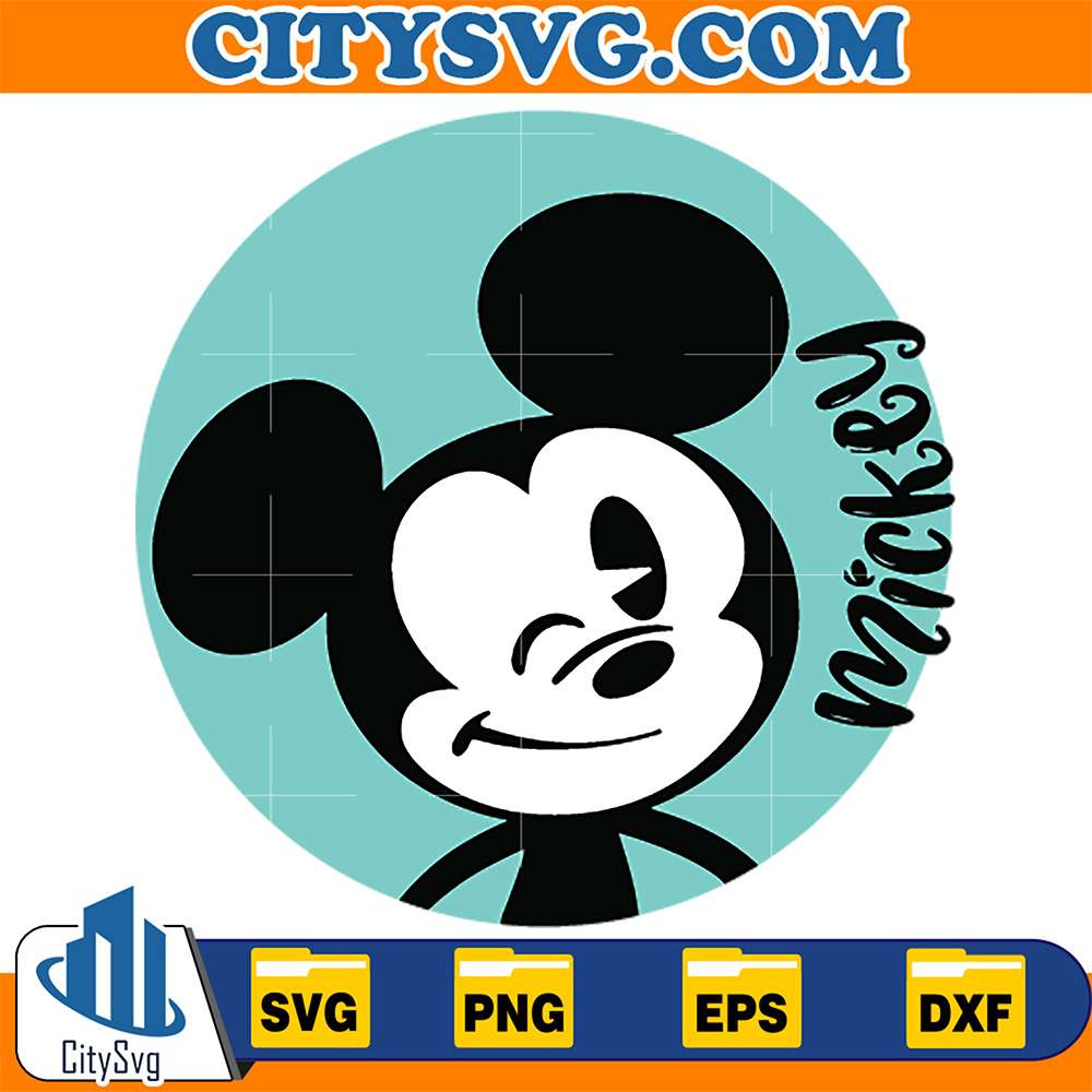 Mickey-Blue-Svg