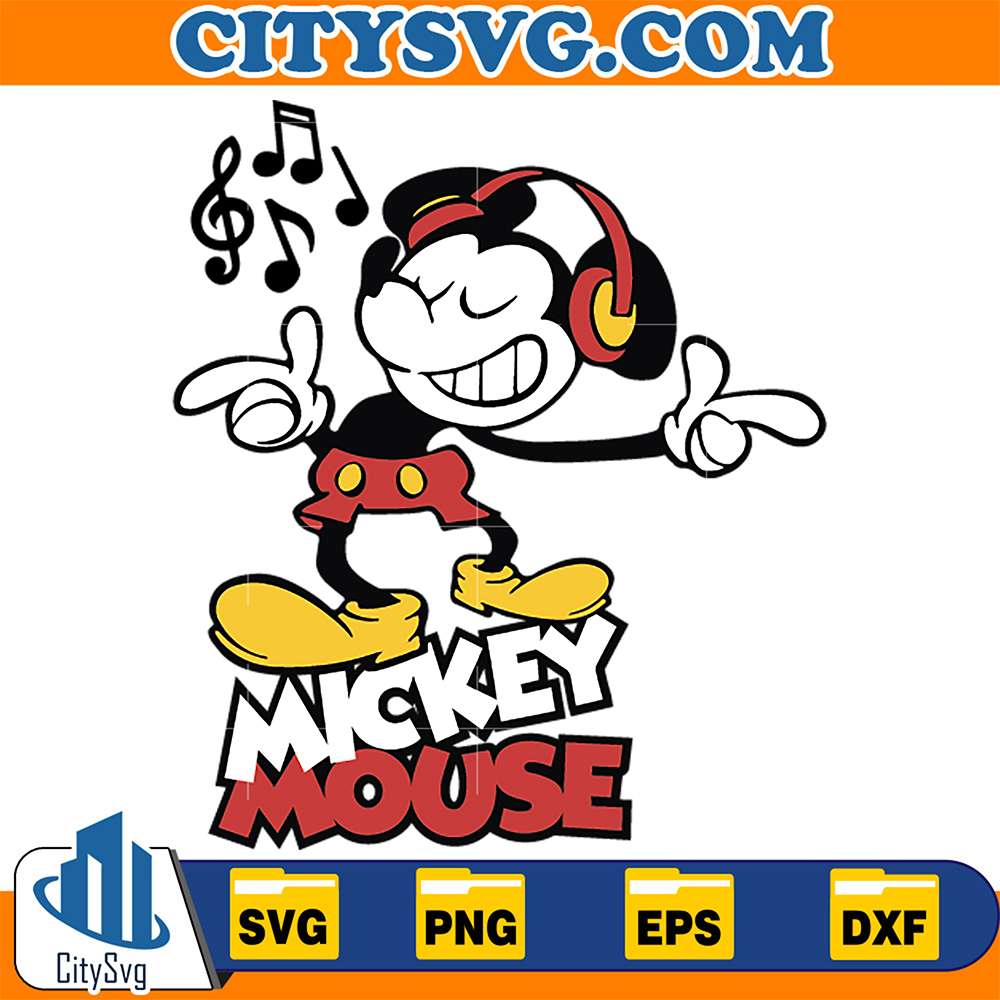 Mickey-Mouse-Sing-Svg