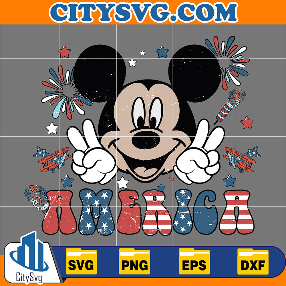  MickeyAmerica4thofJulySvg