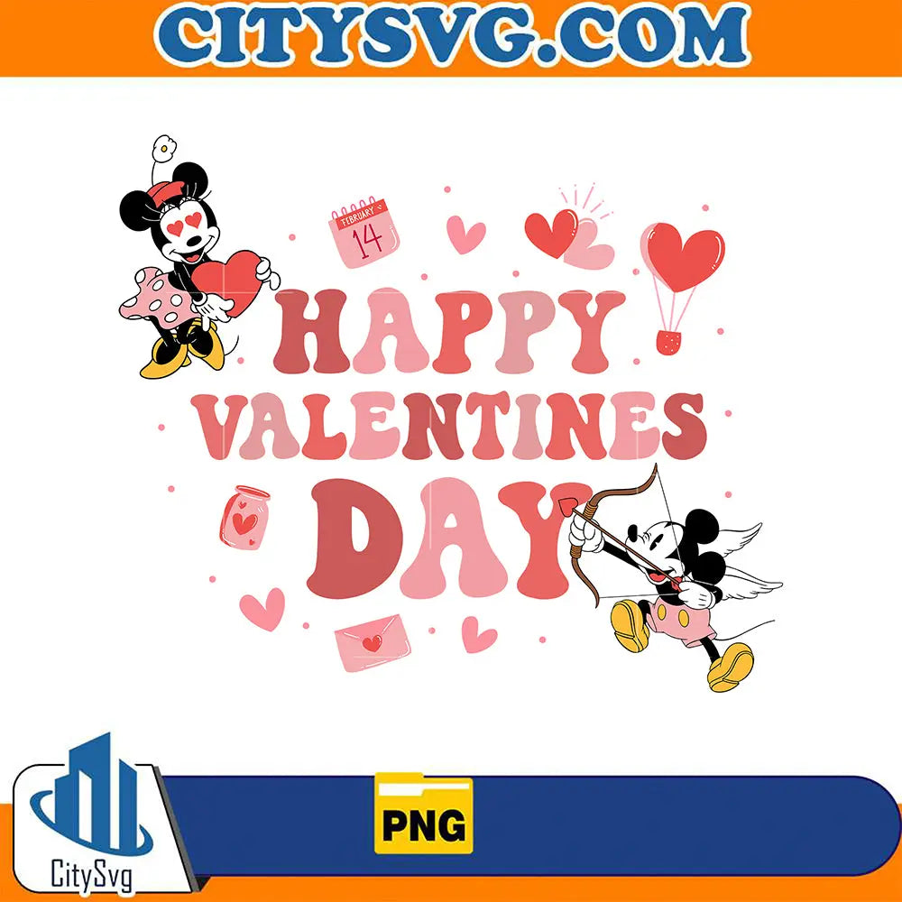 MickeyAndMinnieHappyValentineDayPng