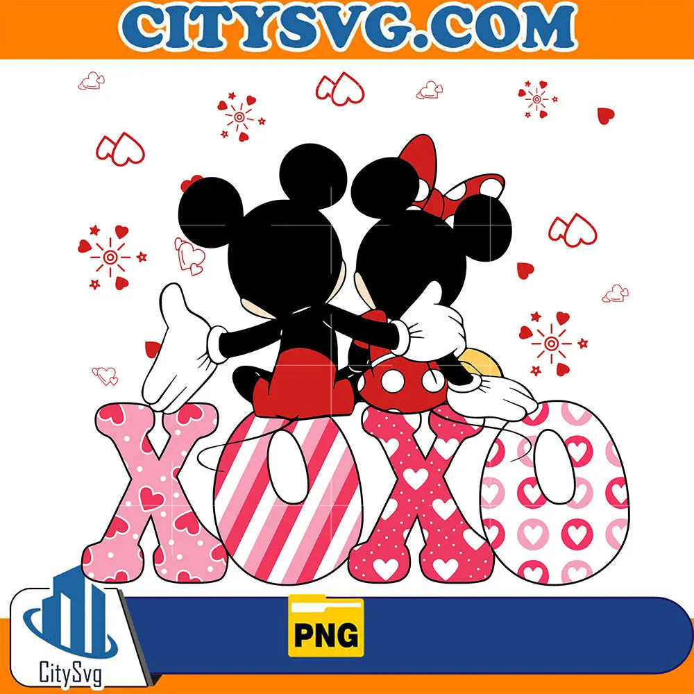 MickeyAndMinnieXoxoValentine_sDayPng