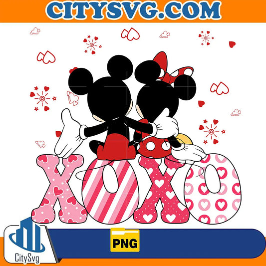 MickeyAndMinnieXoxoValentine_sDayPng
