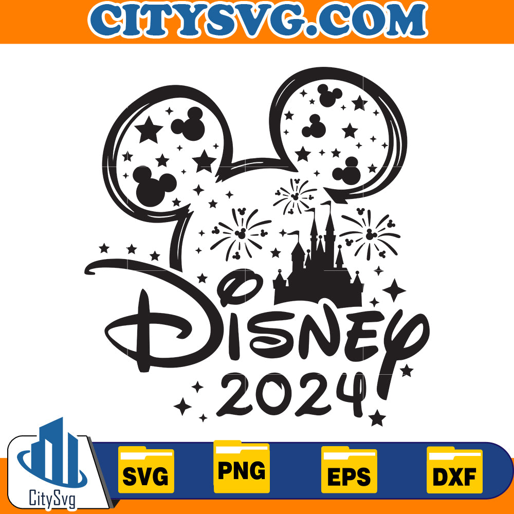 Mickey Disney 2024 svg