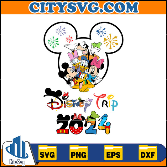 MickeyDisneyTrip2024Svg