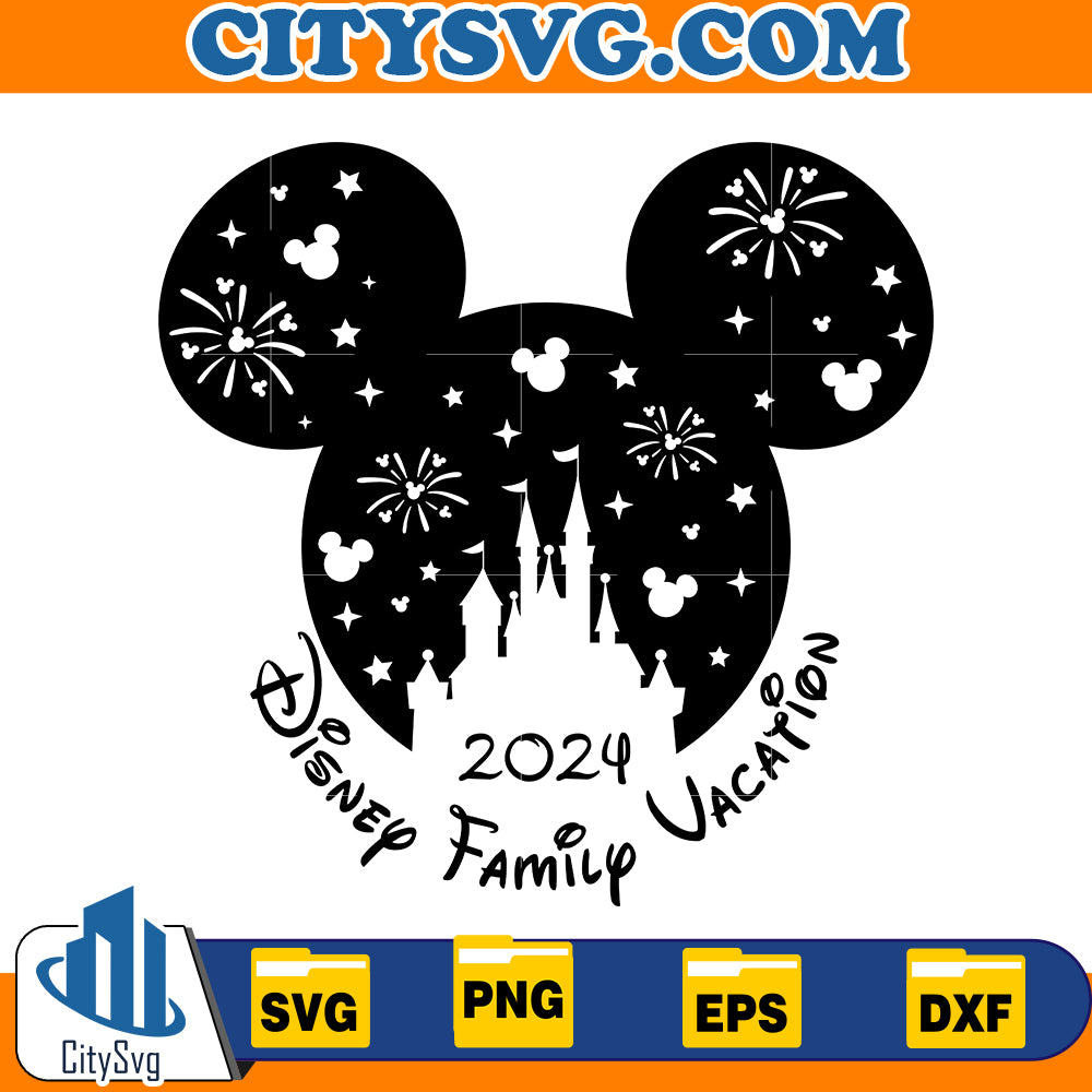 Mickey Disney family vacation 2024 svg