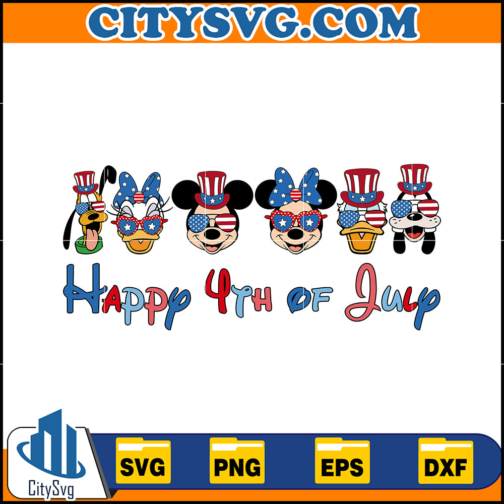 MickeyHappy4thOfJulySvg