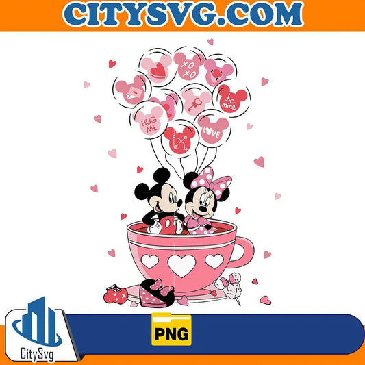 MickeyMinnieCupValentinePng